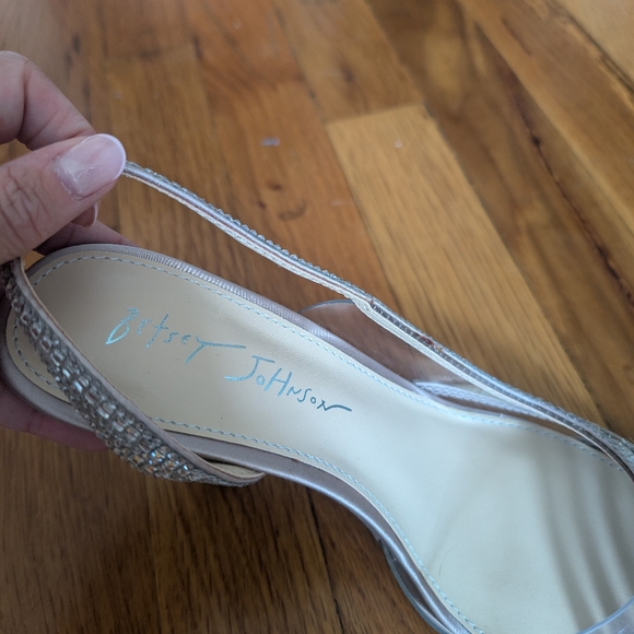 Betsy Johnson SB Dora Blush Heels w/Rhinestones - Picture 6 of 12
